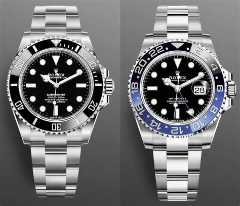 rolex gmt vs submariner price|submariner batman.